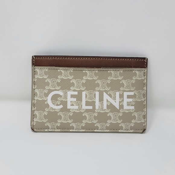 Celine Handbags - CELINE Triomphe Card Case Wallet